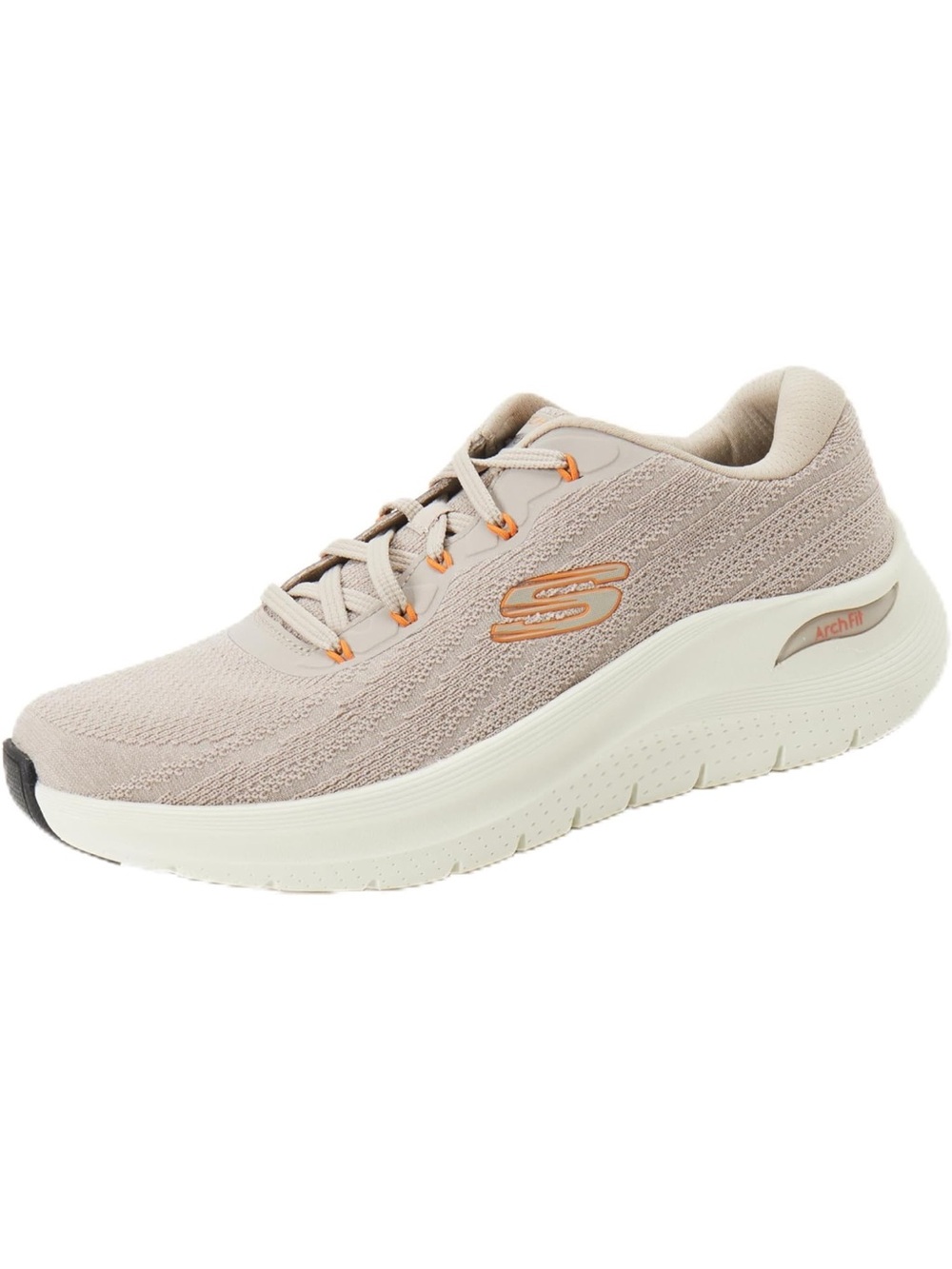 Skechers Men’s Arch Fit Knit Sneaker with Cream Sole